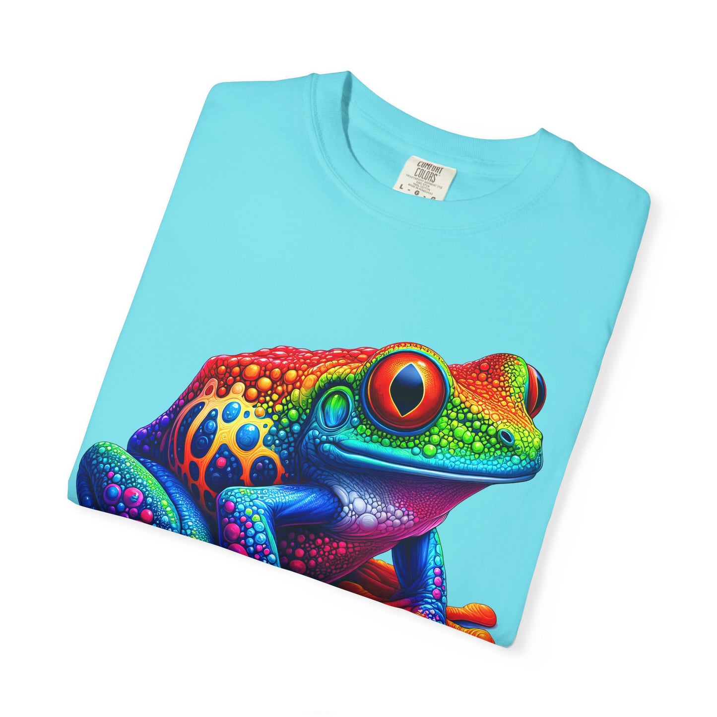 Frog T-Shirt | Unisex Garment-Dyed Tee for Nature Lovers, Eco-Friendly Gift, Birthday, Summer Vibe, Outdoor Adventure