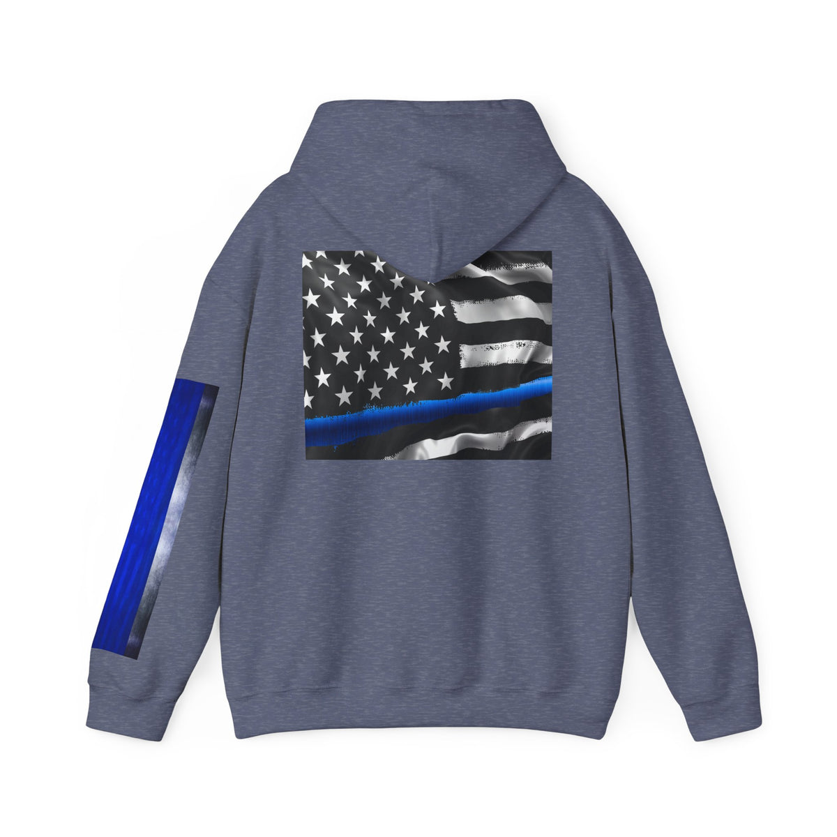 Spartan Hoodie, Thin Blue Line, American Flag, Patriotic Hoodie, Police Officer Gift, Law Enforcement Apparel