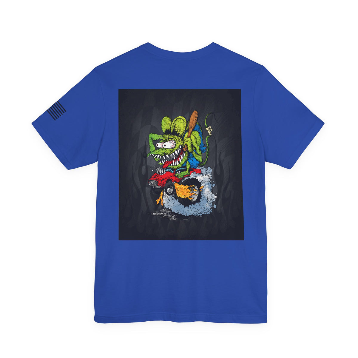 Rat Fink Monster Hot Rod Burnout – Wild Cartoon Drag Racer Tee