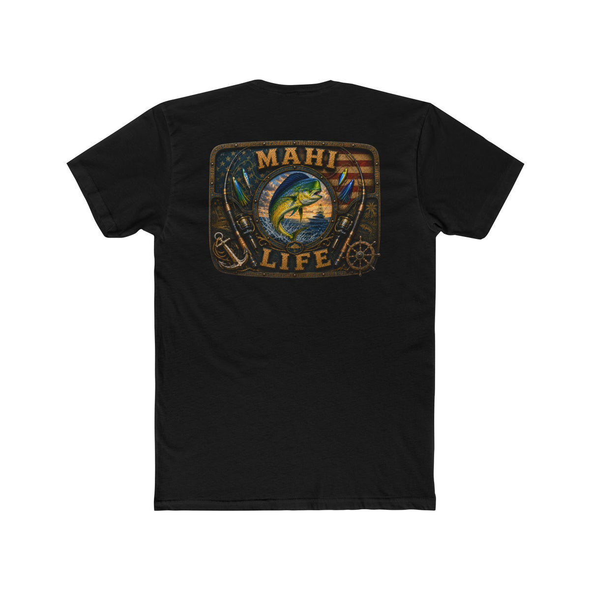 Mahi Life Tee — Vintage Fishing Graphic Cotton T-Shirt