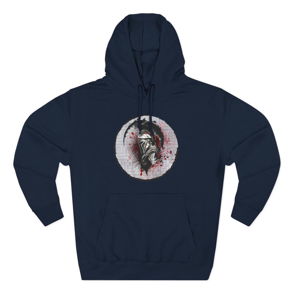 Three-Panel Fleece Hoodie Spartan Warrior