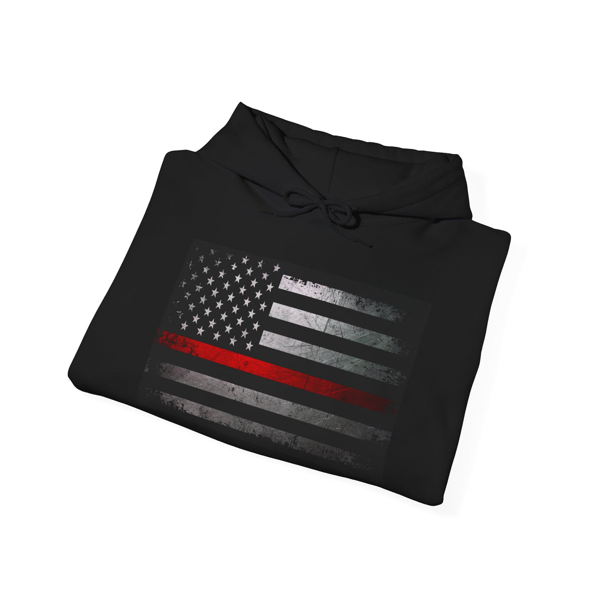 Firefighter Thin Red Line American Flag Hoodie, Fireman Gift, Firefighter Apparel, Thin Red Line Sweatshirt, Firefighter