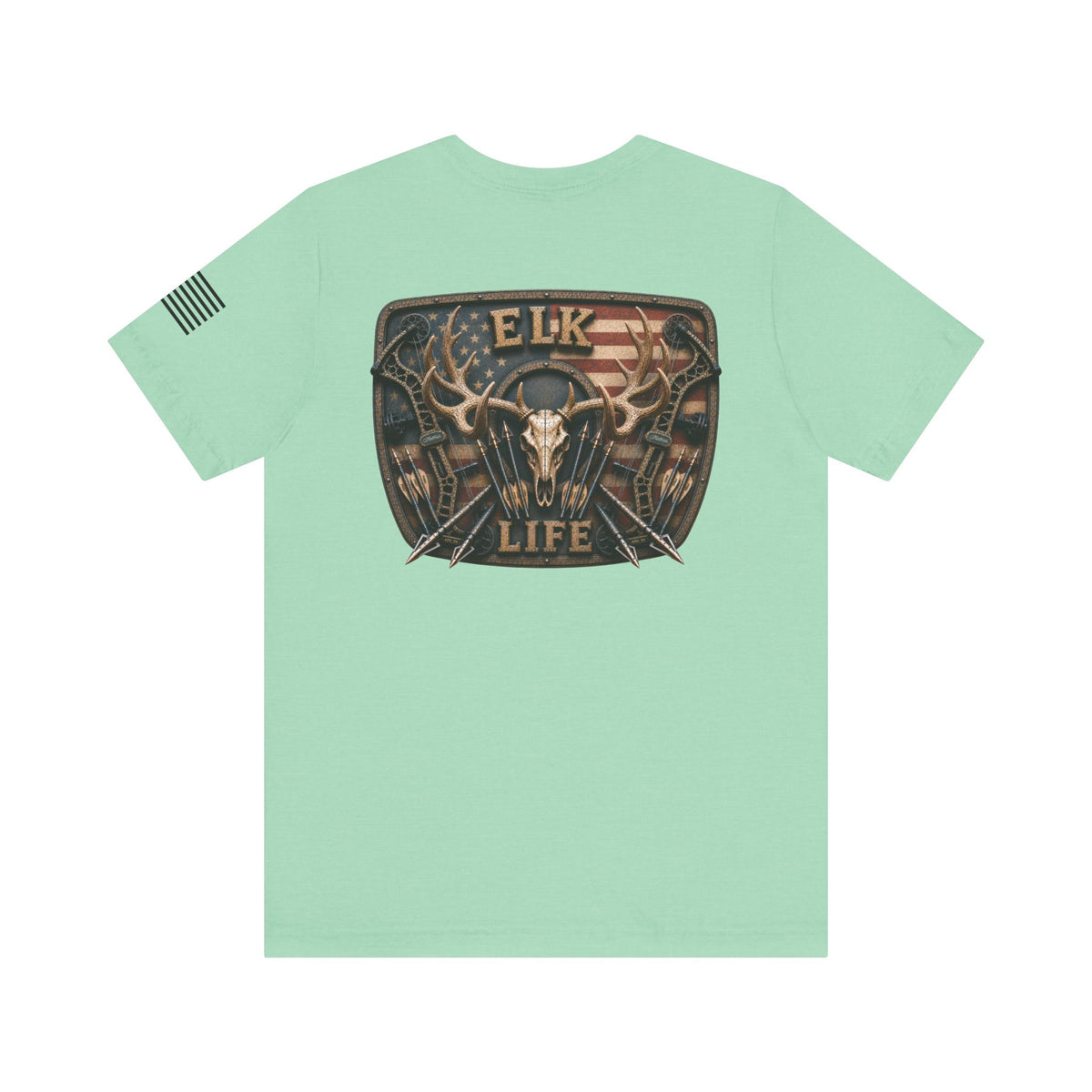Elk Life American Archery Hunting T-Shirt – WRAEVN OUTDOORS Bowhunter Tee