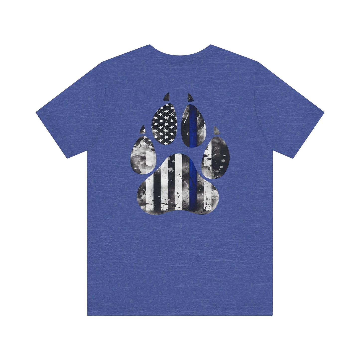 K9 Blue Line Paw Print Tee