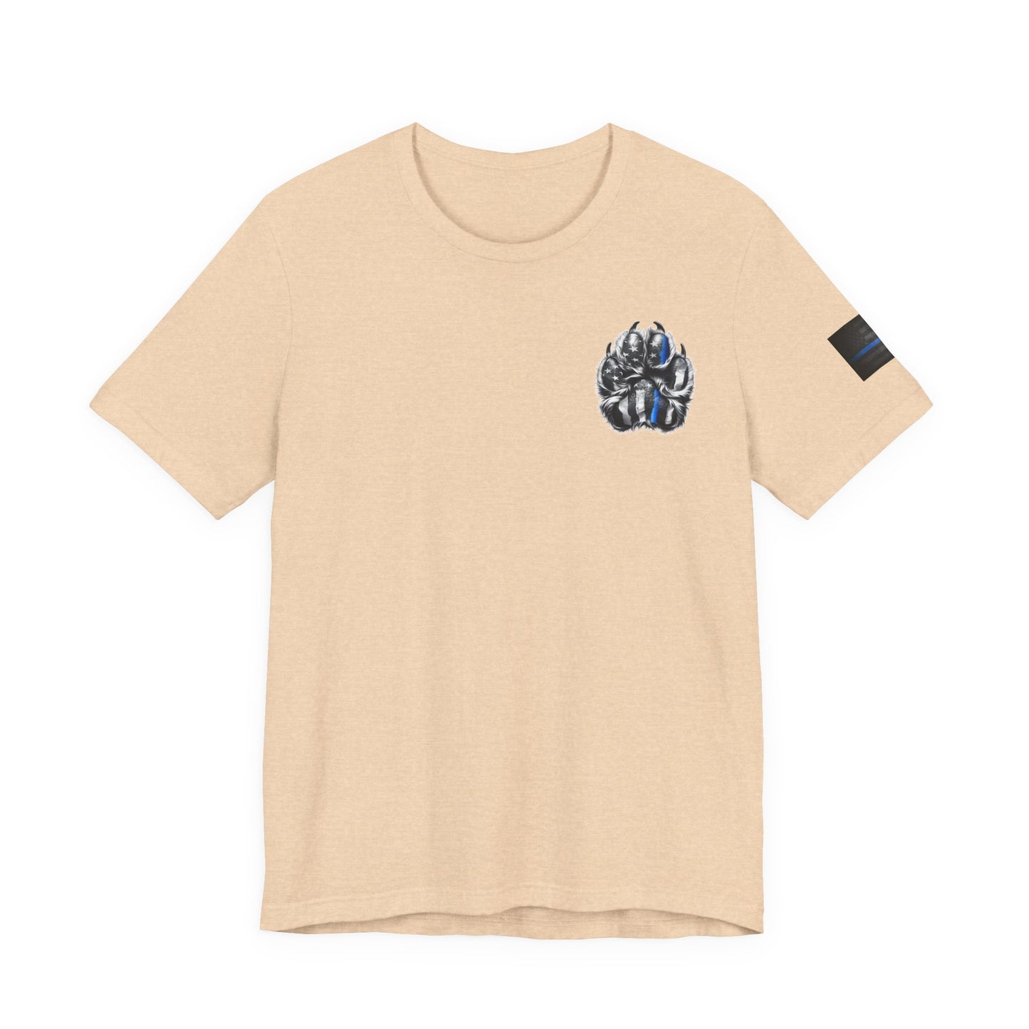Thin Blue Line K9 Paw Shirt – Thin Blue Line American Patriotic Tee for Law Enforcement Support