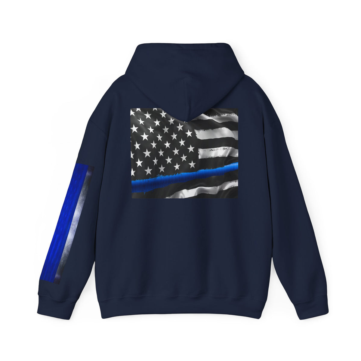Spartan Hoodie, Thin Blue Line, American Flag, Patriotic Hoodie, Police Officer Gift, Law Enforcement Apparel