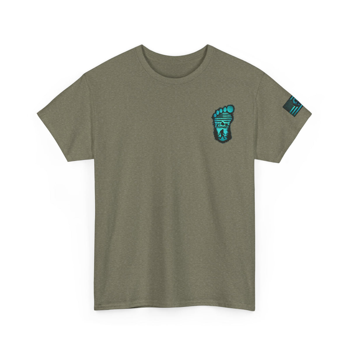 Bigfoot Adventure Unisex Heavy Cotton Tee – Perfect for Outdoorsy Souls, Nature Lovers, Hiking, Camping, Gifts