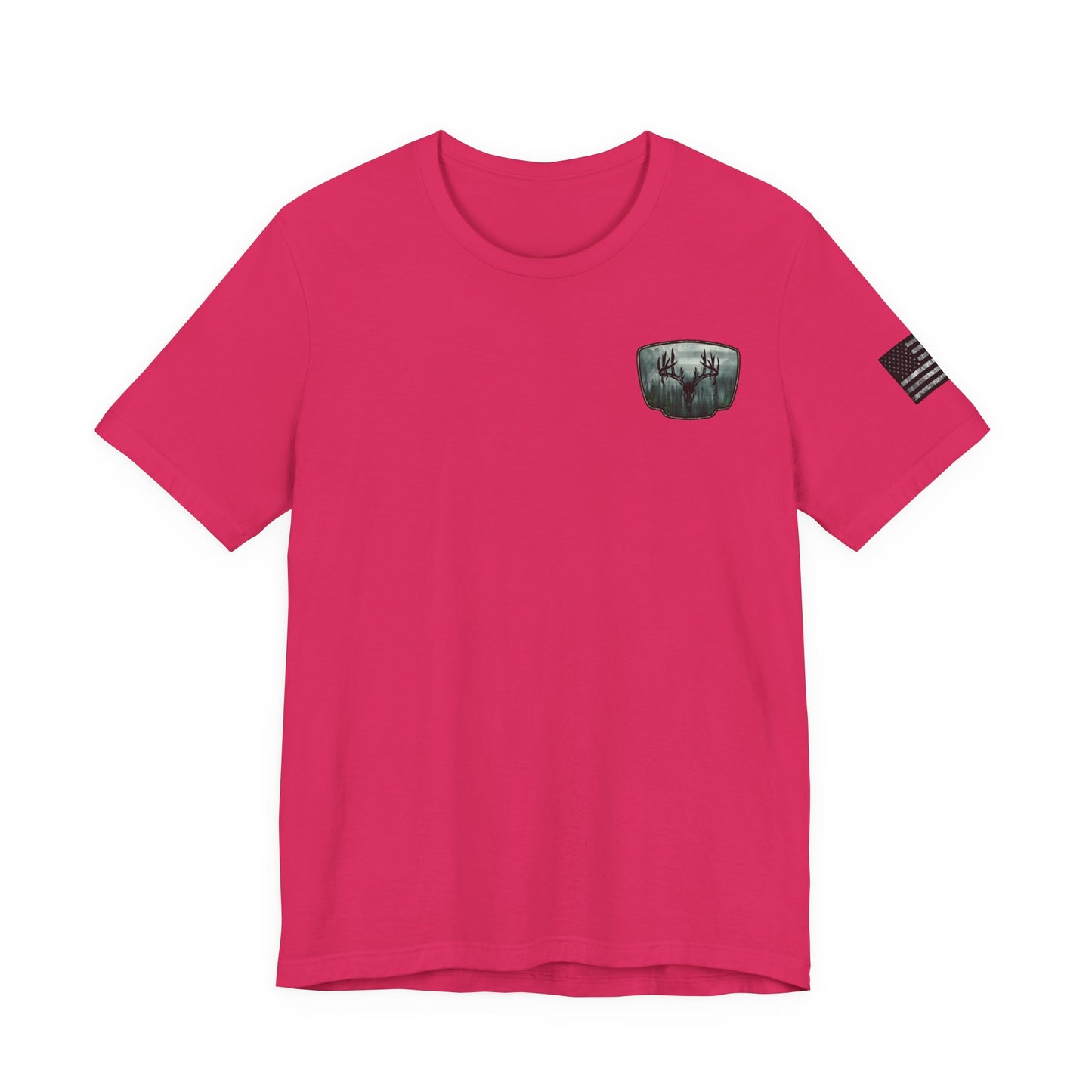 Deer Skull Forest Flag Hunting Tee