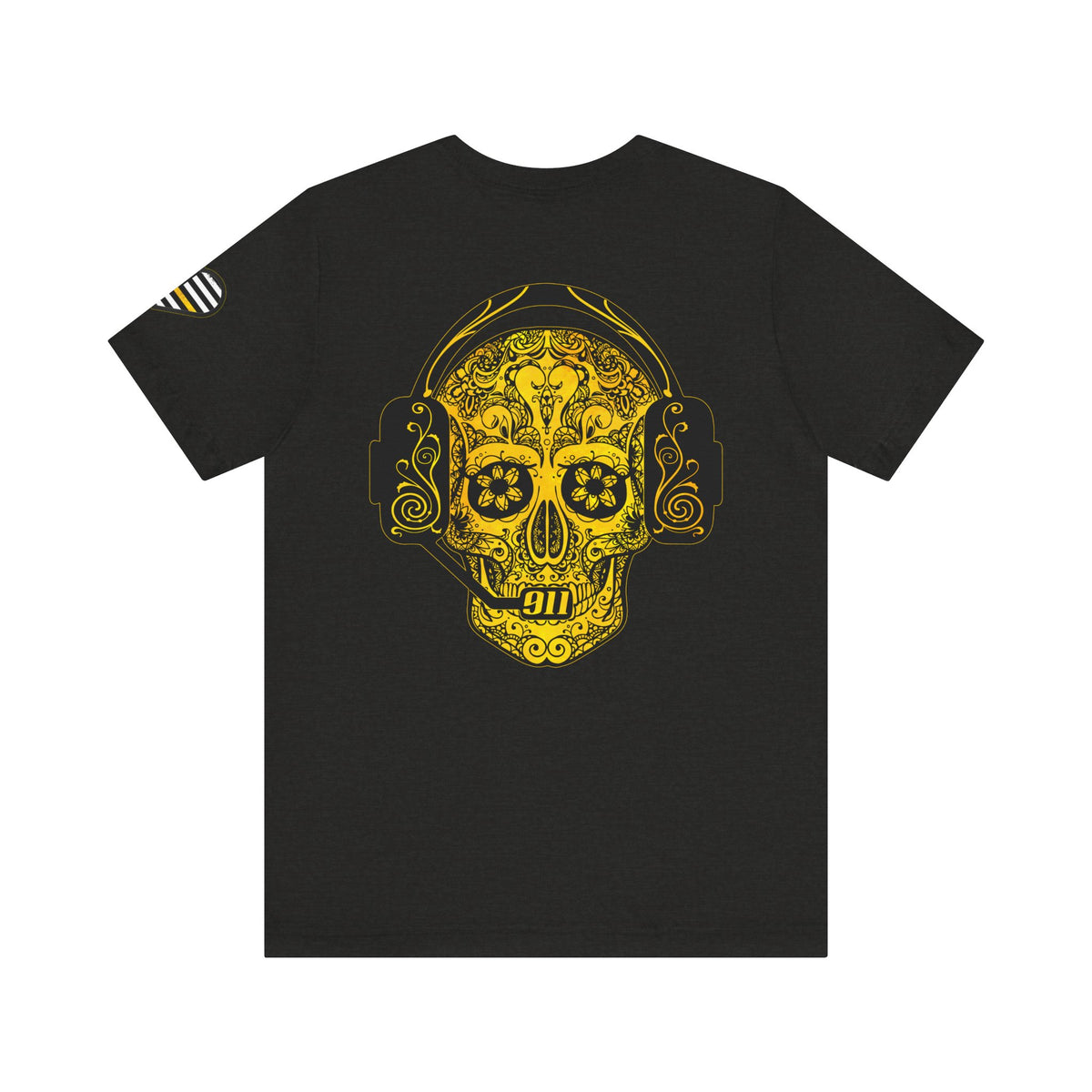 Shot Caller Sugarskull Tee, Dispatcher T-Shirt, 911 Operator Shirt, Unisex Jersey Tee, Short Sleeve Top