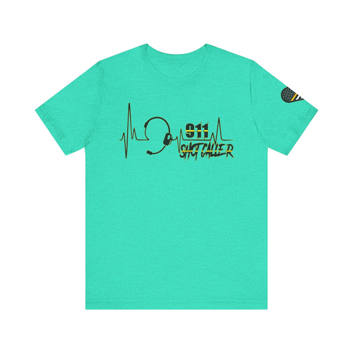 Shot Caller Sugarskull Tee, Dispatcher T-Shirt, 911 Operator Shirt, Unisex Jersey Tee, Short Sleeve Top