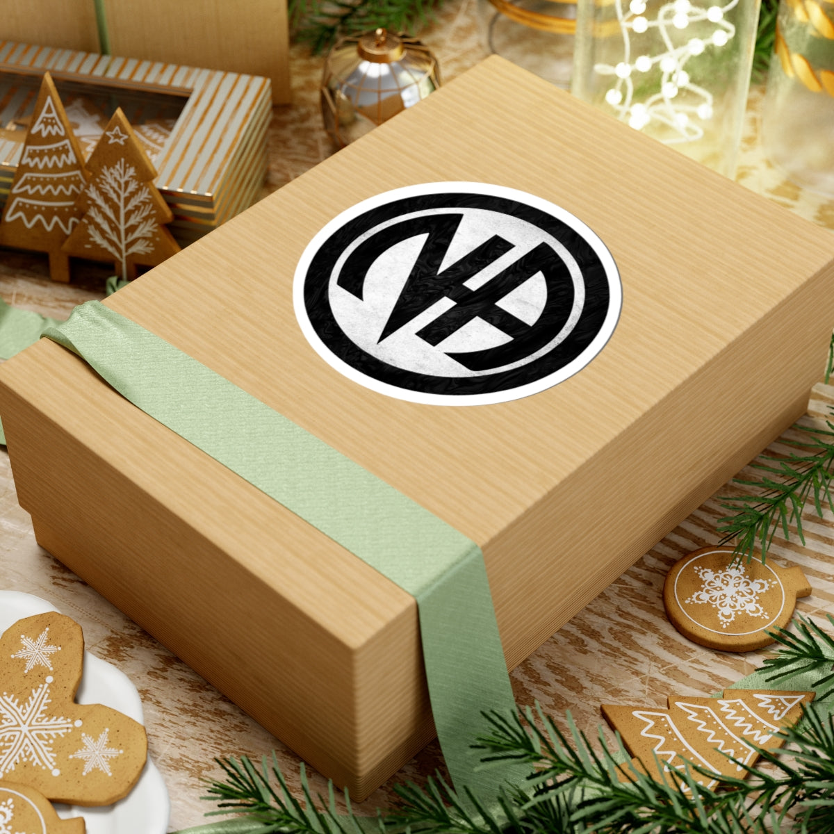 White  Narcotics Anonymous Symbol Sticker – Bold Recovery Support ArtKiss-Cut Stickers