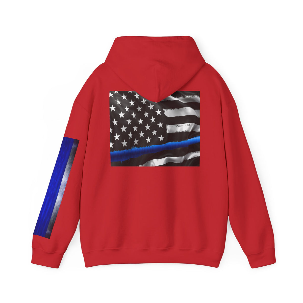 Spartan Hoodie, Thin Blue Line, American Flag, Patriotic Hoodie, Police Officer Gift, Law Enforcement Apparel