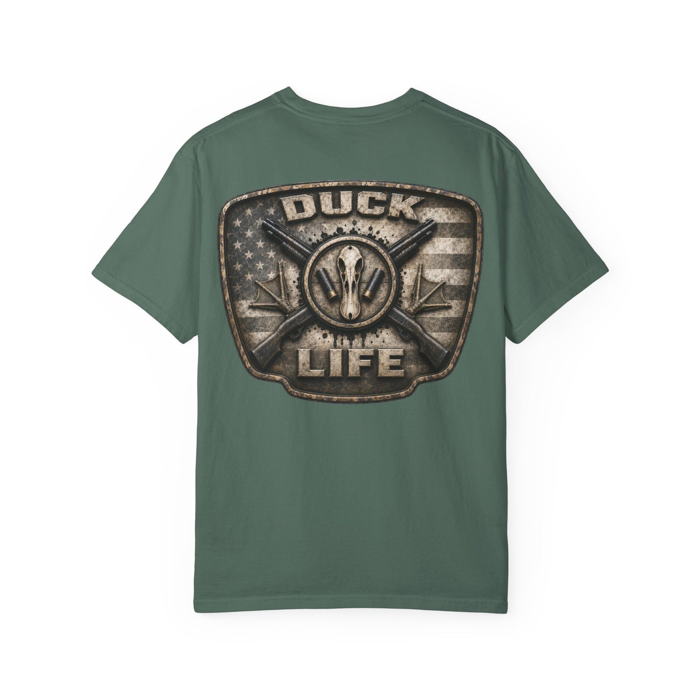 Duck Life Graphic T-Shirt — Vintage Buckle Back, Outdoor Hunting Tee