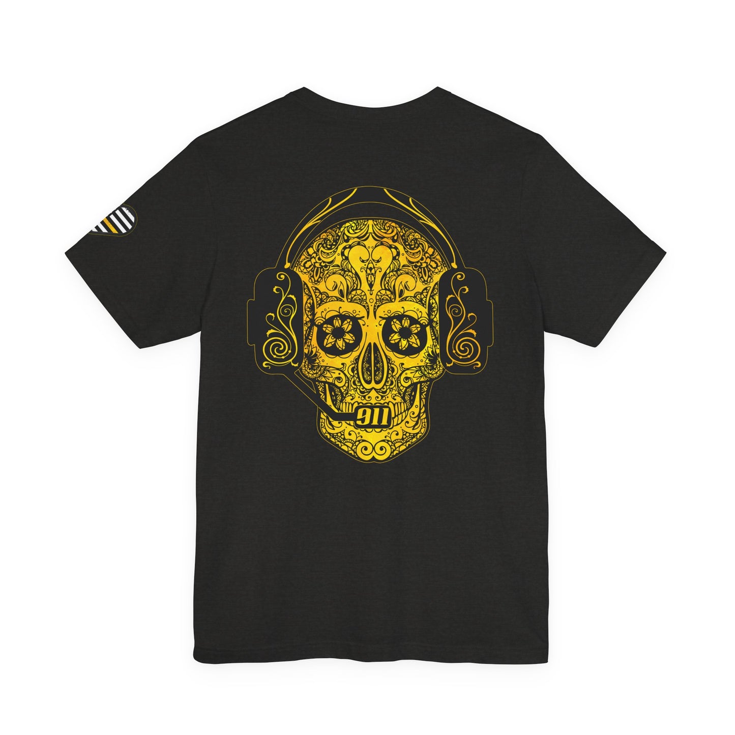 Shot Caller Sugarskull Tee, Dispatcher T-Shirt, 911 Operator Shirt, Unisex Jersey Tee, Short Sleeve Top