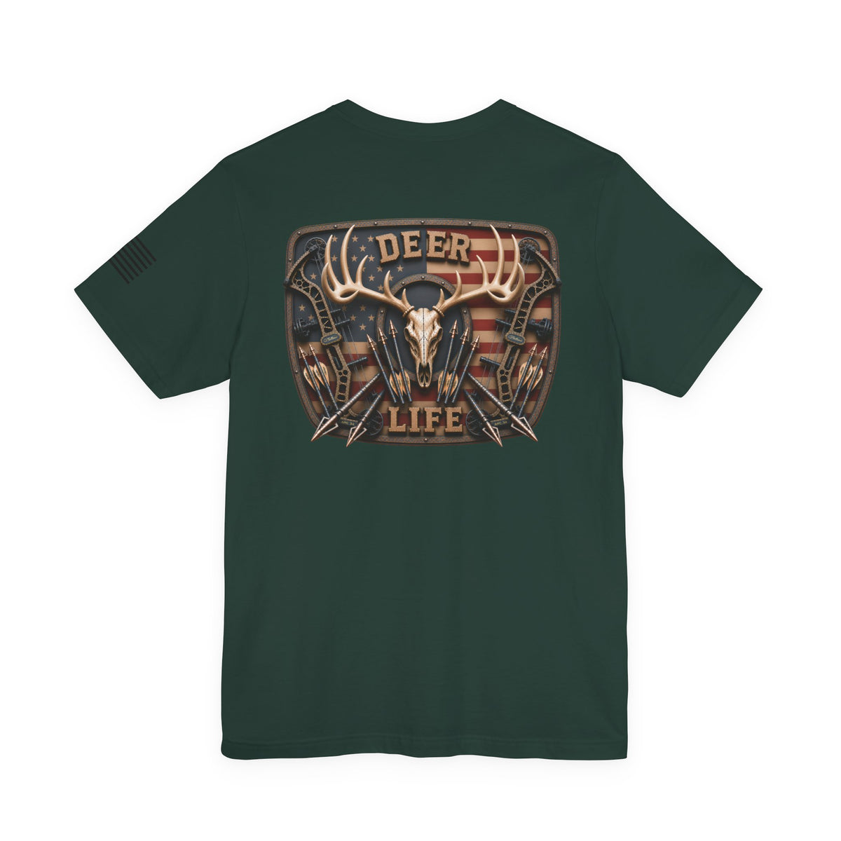 Deer Life American Bowhunting T-Shirt – WRAEVN OUTDOORS Whitetail Hunter Tee
