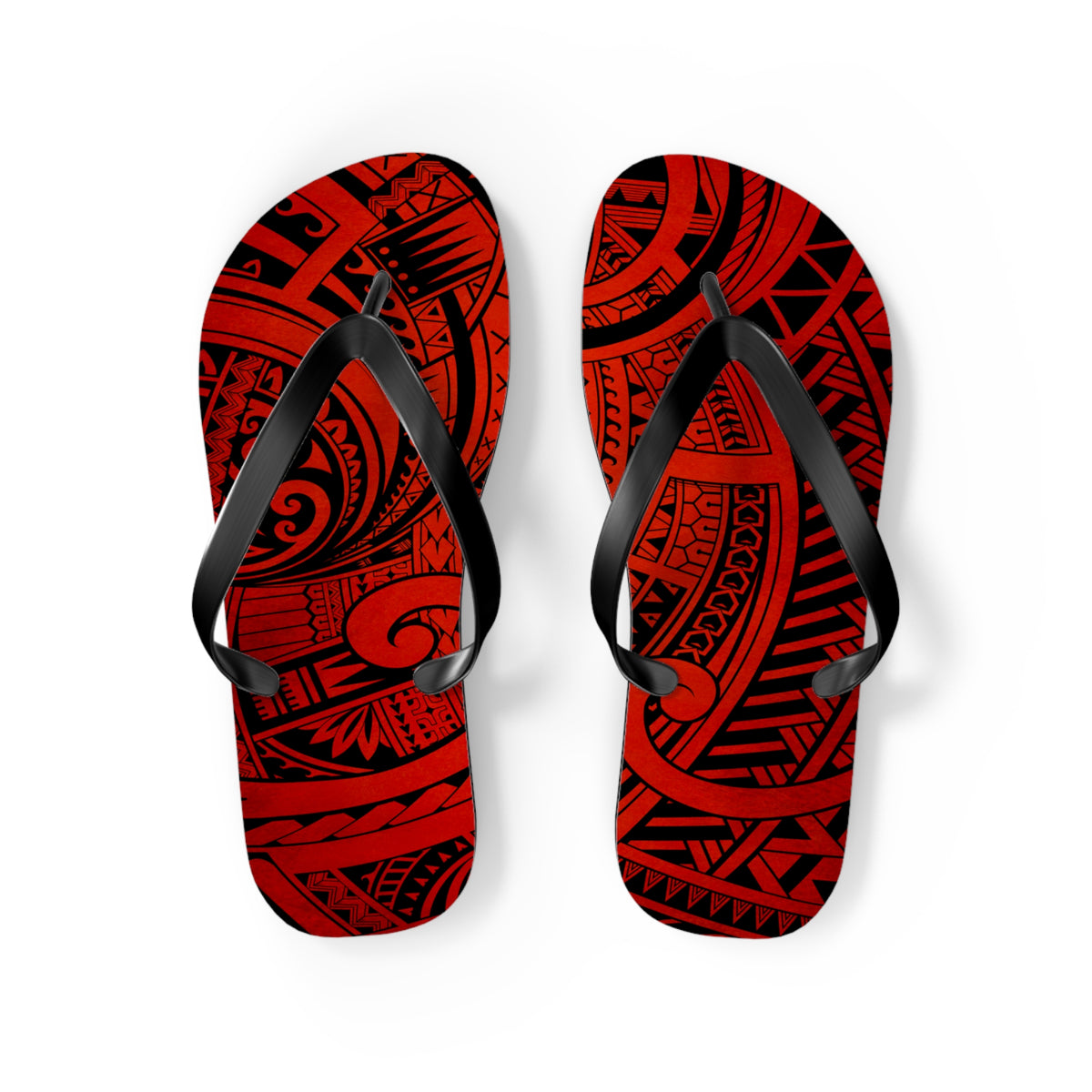 Polynesian Tribal Flip Flops, Summer Footwear, Vacation Sandals, Beach Accessories, Boho Flip Flops