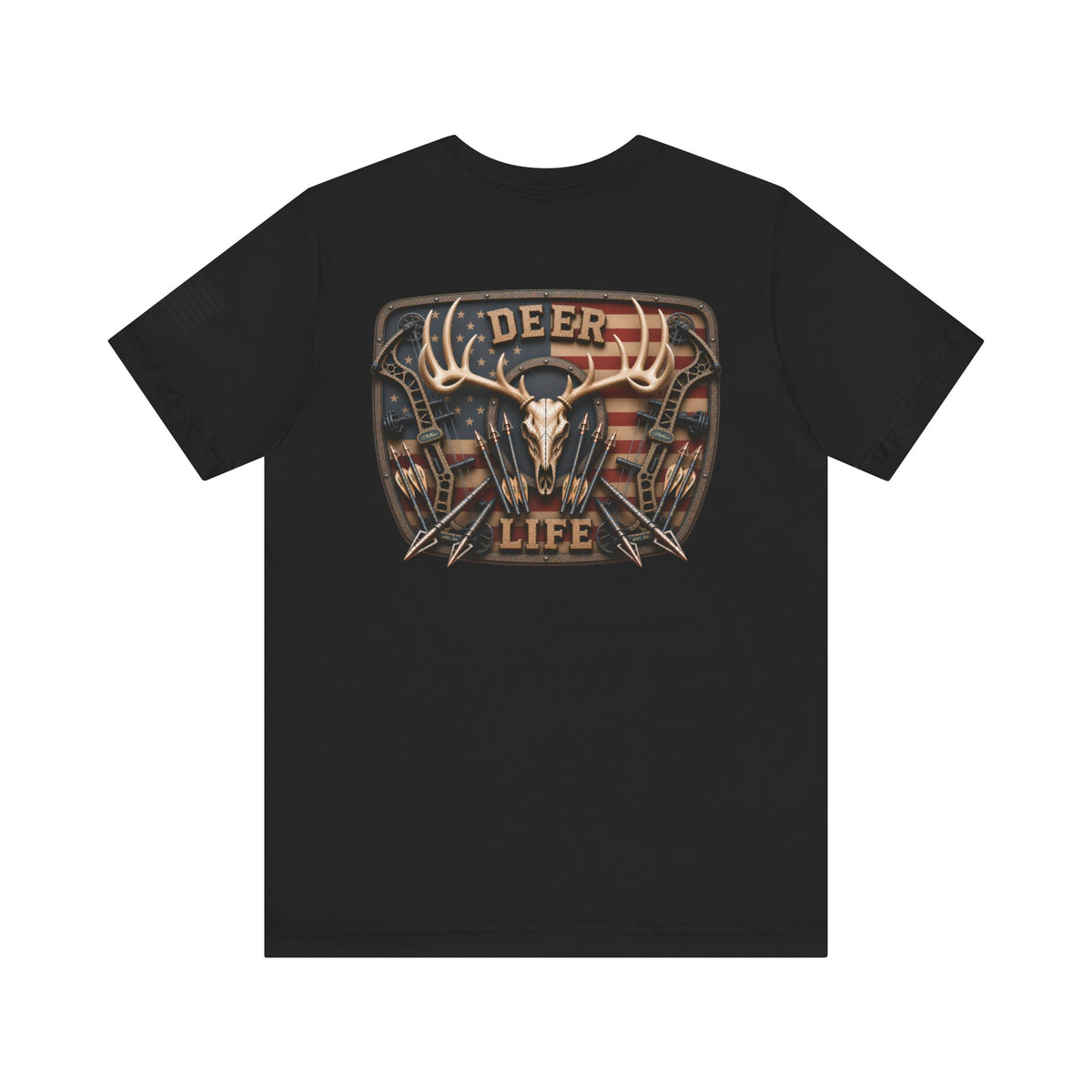 Deer Life American Bowhunting T-Shirt – WRAEVN OUTDOORS Whitetail Hunter Tee