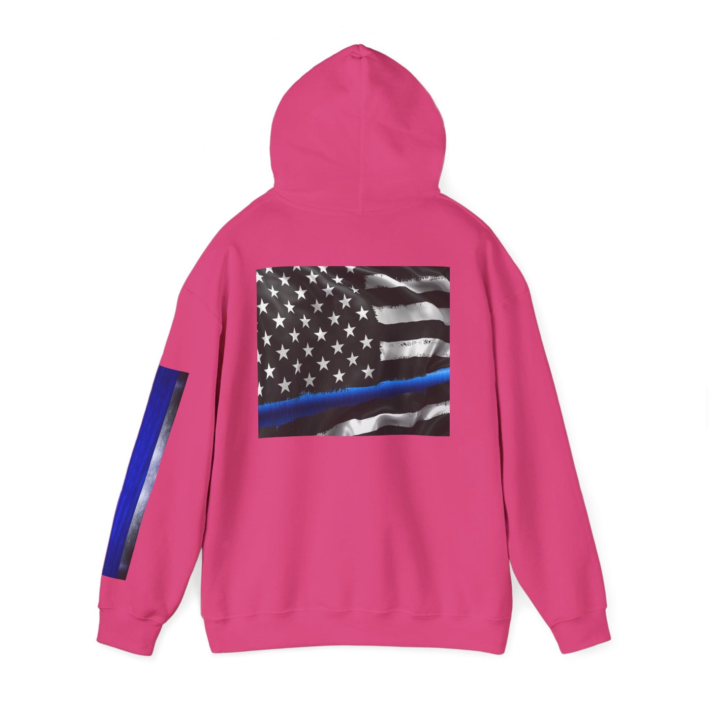 Spartan Hoodie, Thin Blue Line, American Flag, Patriotic Hoodie, Police Officer Gift, Law Enforcement Apparel