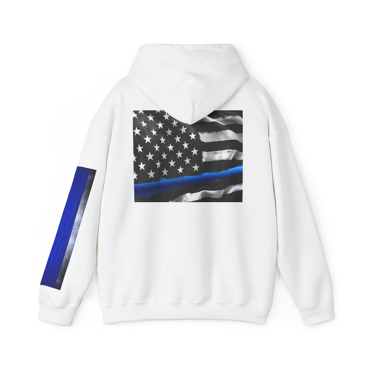 Spartan Hoodie, Thin Blue Line, American Flag, Patriotic Hoodie, Police Officer Gift, Law Enforcement Apparel