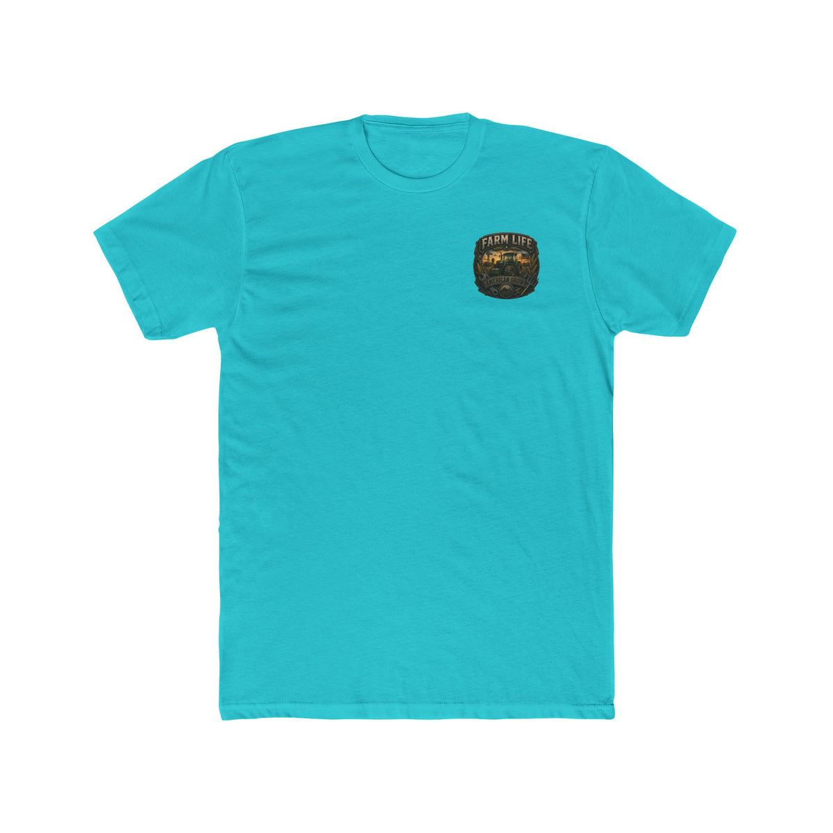Farm Life Graphic Tee — Vintage Tractor & Wheat Field T-Shirt