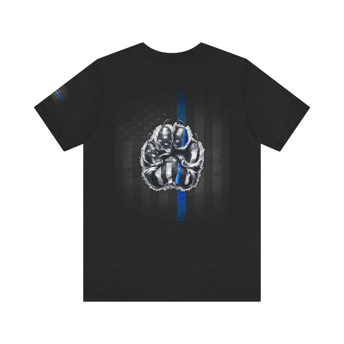 Thin Blue Line K9 Paw Shirt – Thin Blue Line American Patriotic Tee for Law Enforcement Support