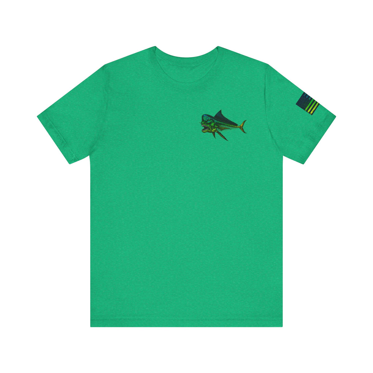 The Mahi Mahi Grunge Tee, Patriotic USA Shirt, Vintage American Flag