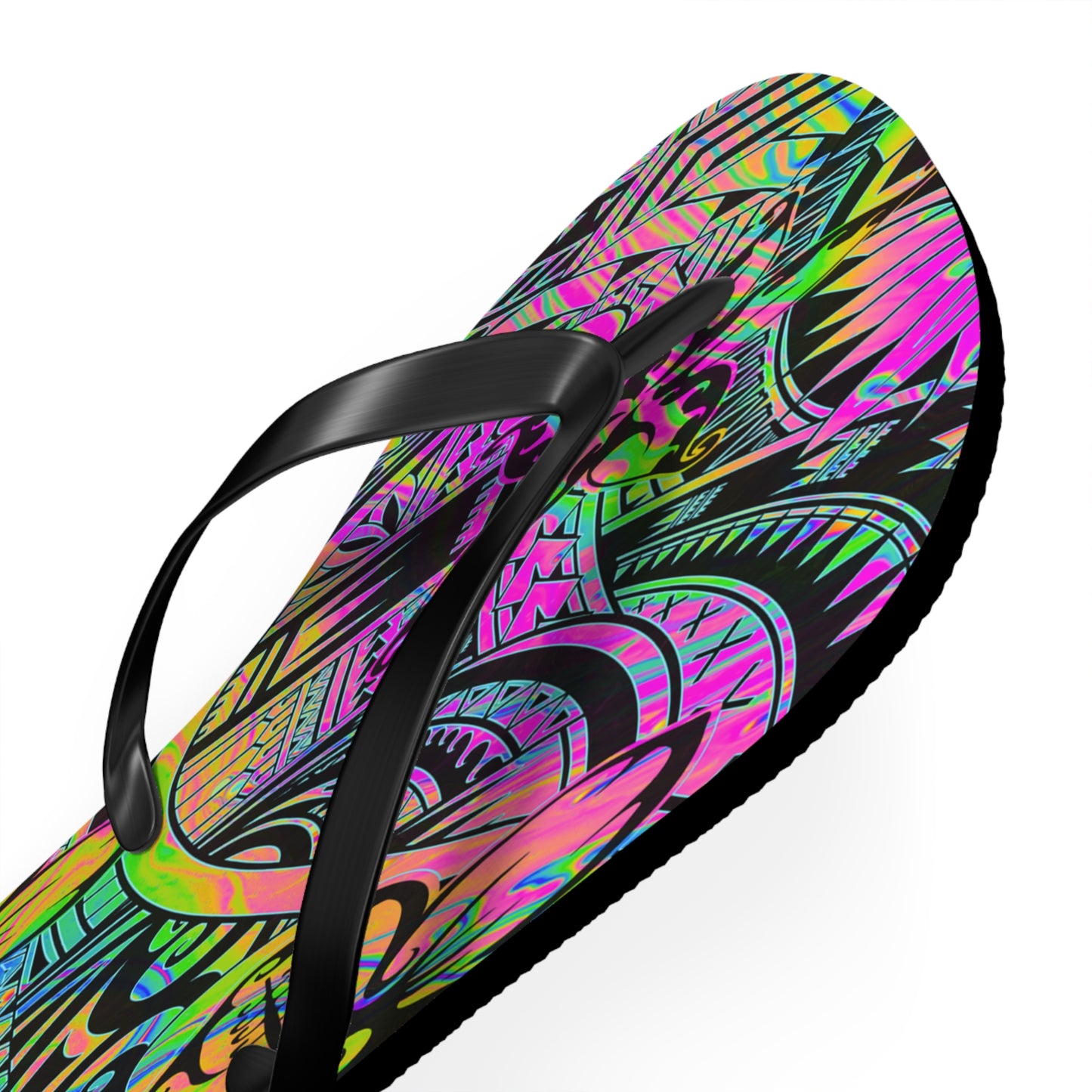 Polynesian Flip Flops | Vibrant Beach Footwear | Summer Sandals | Bohemian Style | Gift for Travelers, Festivals