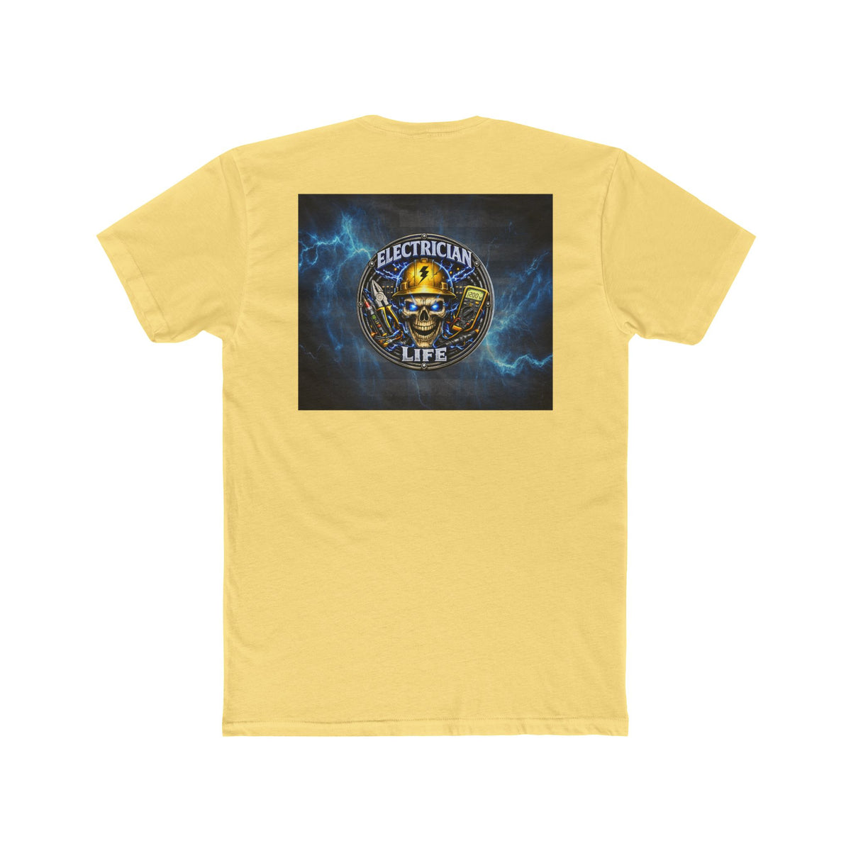 Electrician Life T‑Shirt — Electrician Skull Logo Crew Tee