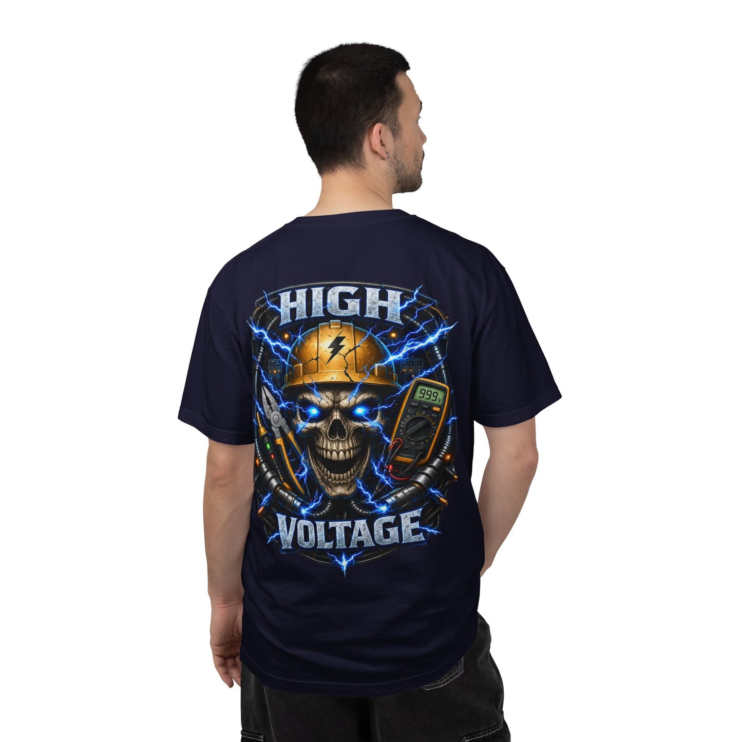 High Voltage Skull T-Shirt — Electrician Safety Graphic Tee