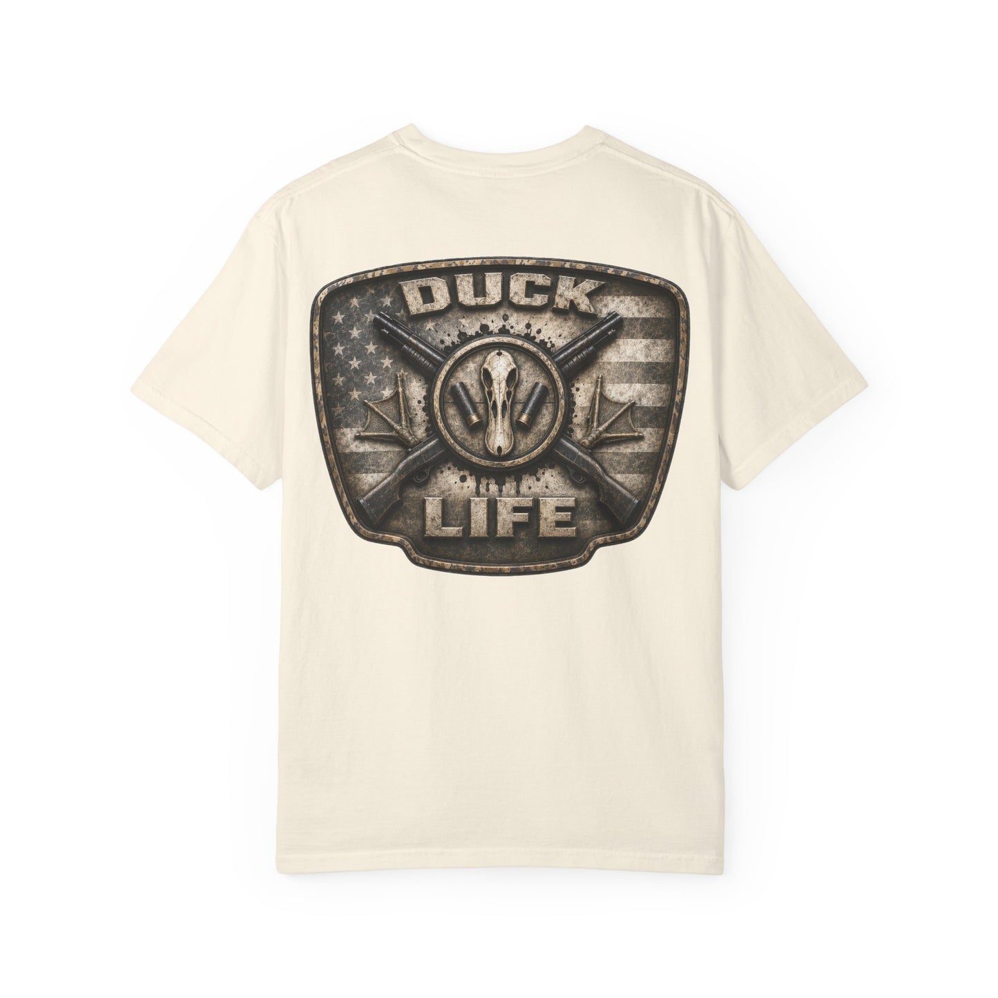 Duck Life Graphic T-Shirt — Vintage Buckle Back, Outdoor Hunting Tee