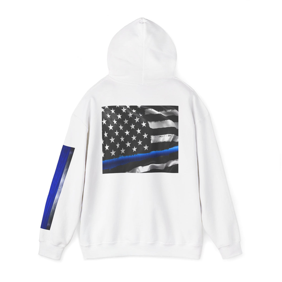 Spartan Hoodie, Thin Blue Line, American Flag, Patriotic Hoodie, Police Officer Gift, Law Enforcement Apparel