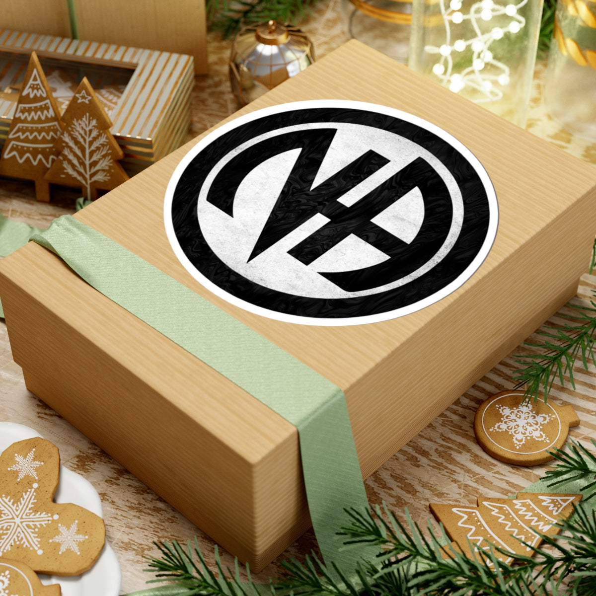 White  Narcotics Anonymous Symbol Sticker – Bold Recovery Support ArtKiss-Cut Stickers