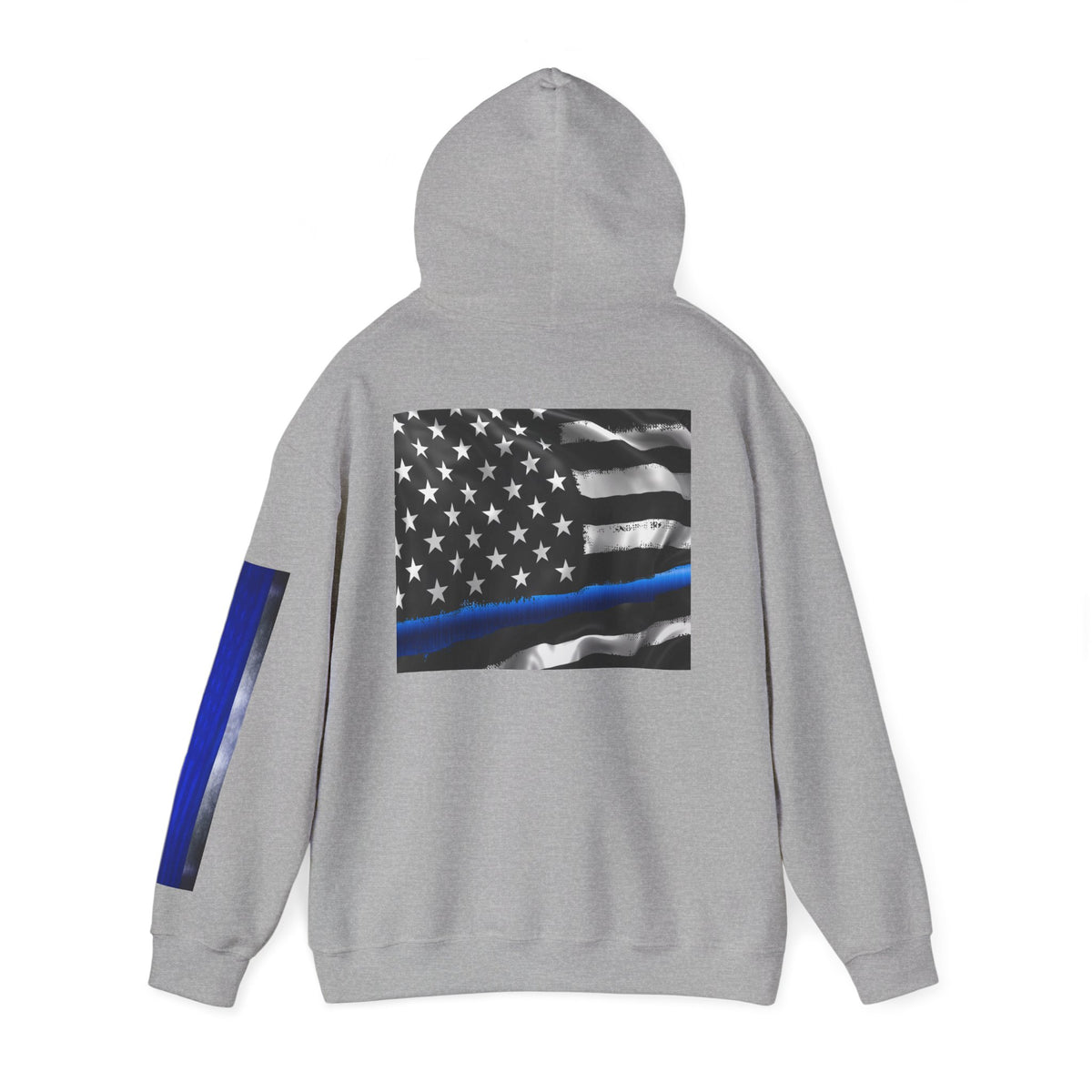 Spartan Hoodie, Thin Blue Line, American Flag, Patriotic Hoodie, Police Officer Gift, Law Enforcement Apparel