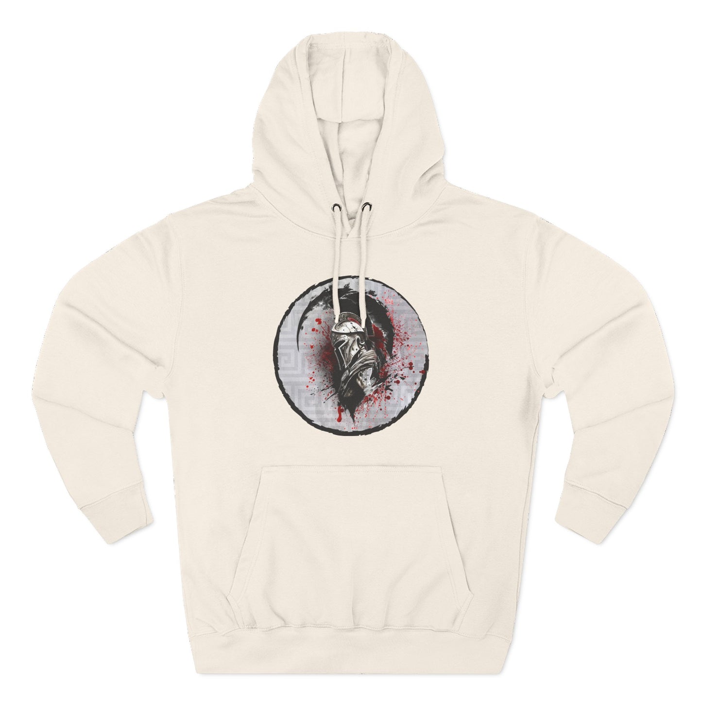 Three-Panel Fleece Hoodie Spartan Warrior