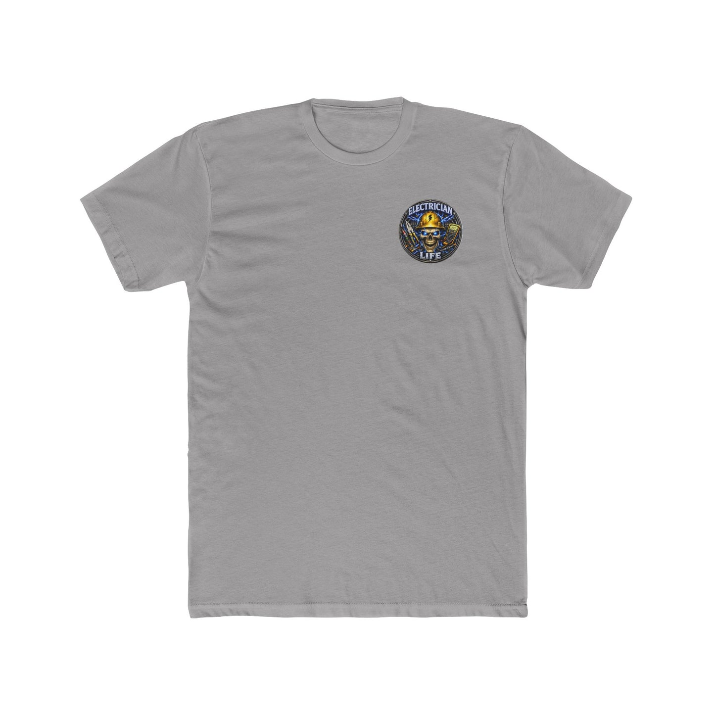 Electrician Life T‑Shirt — Electrician Skull Logo Crew Tee
