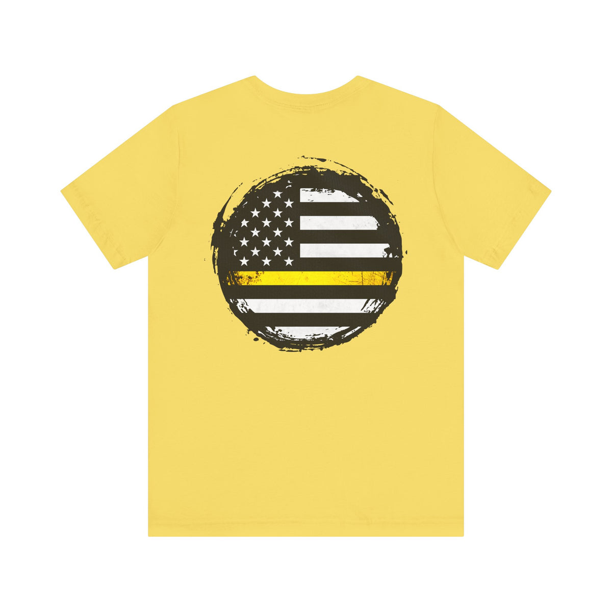 Thin Yellow Line American Flag Tee, Dispatcher Gift, Unisex T-Shirt, 911 Operator Shirt, Patriotic Graphic Tee