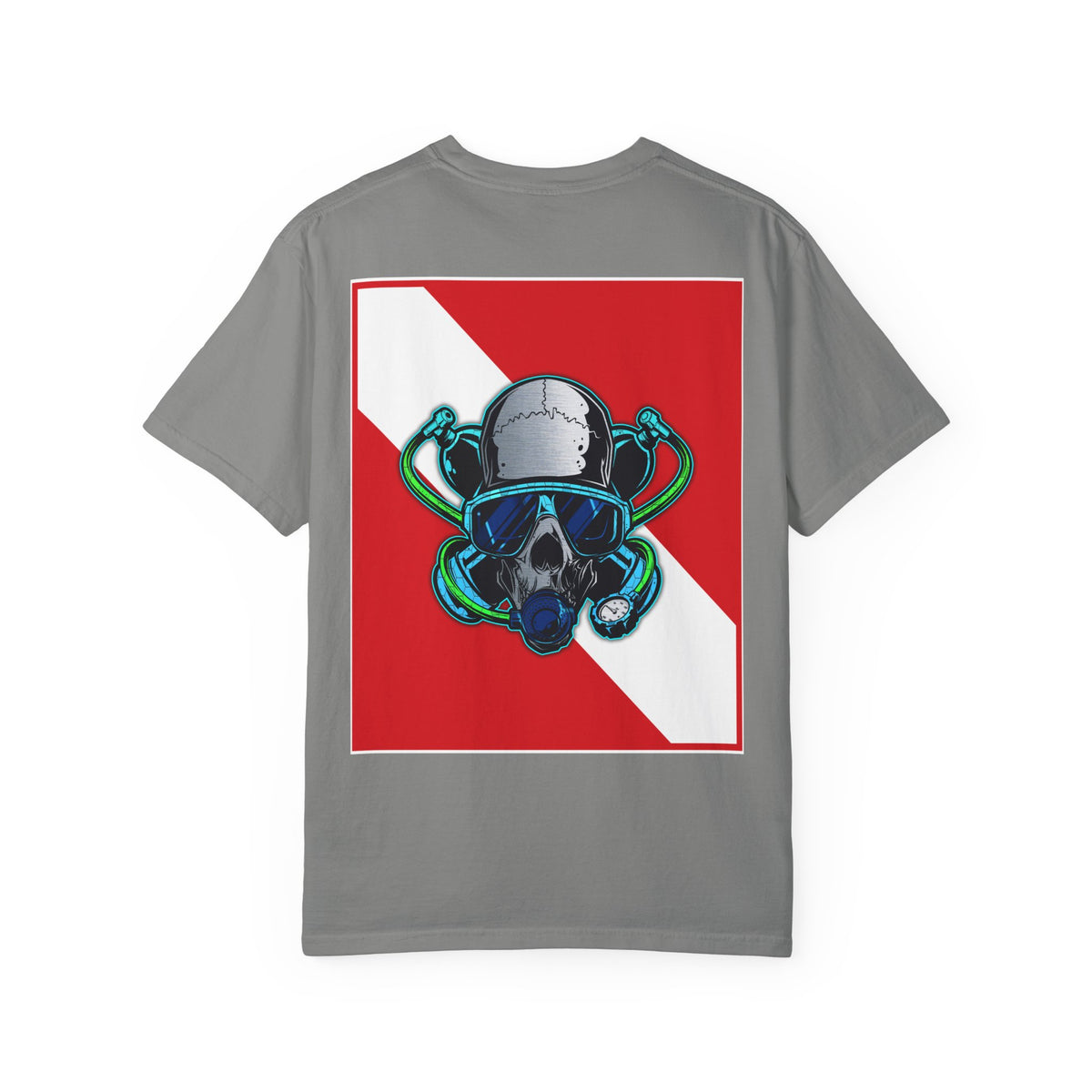 Scuba Skull Unisex T-shirt, Dive Flag Tee, Diving Shirt, Ocean Lover Gift, Beach Wear