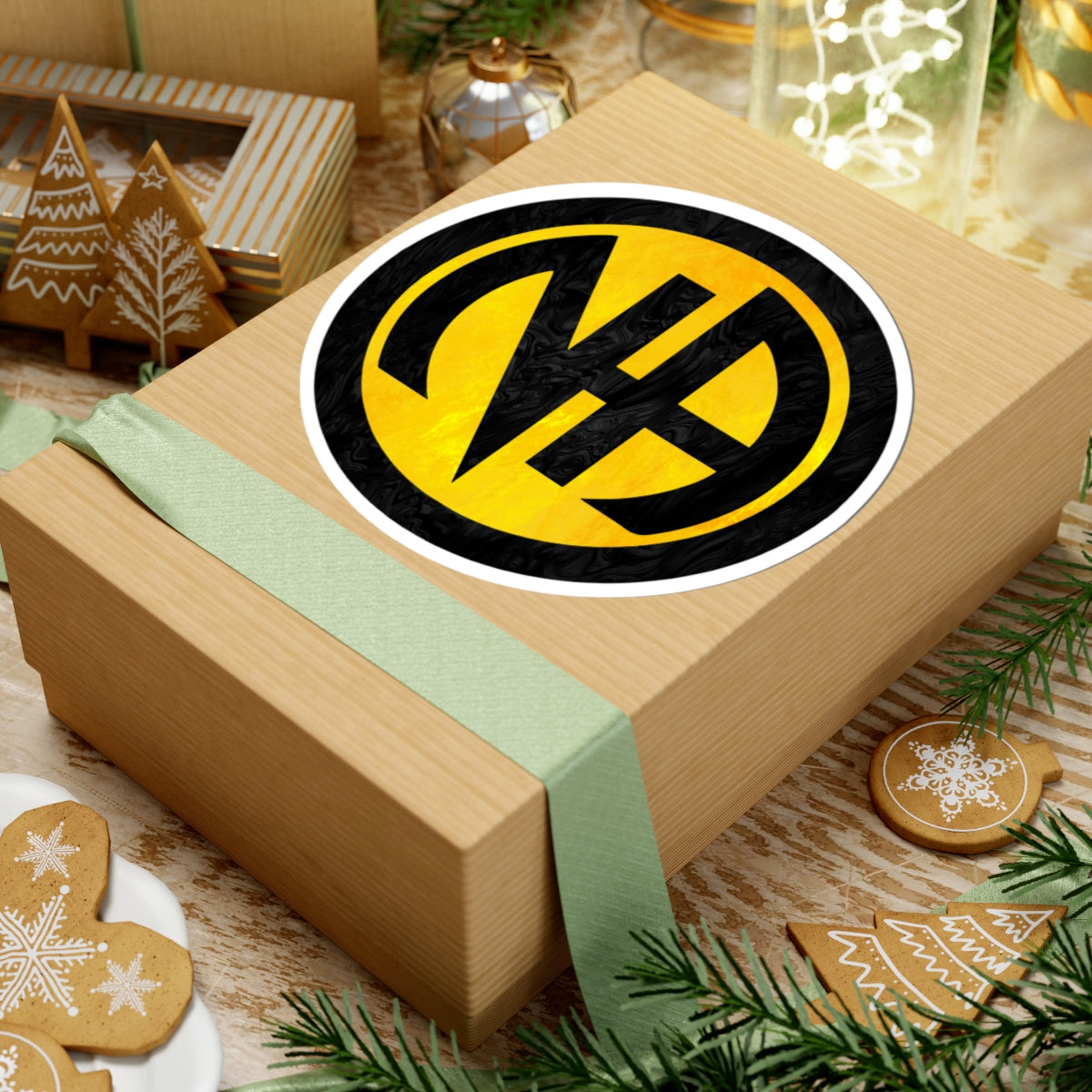 Yellow Narcotics Anonymous Symbol Sticker – Bold Recovery Support ArtKiss-Cut Stickers