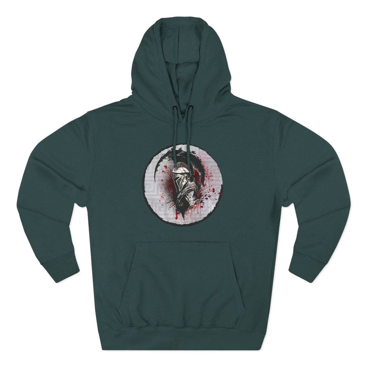 Three-Panel Fleece Hoodie Spartan Warrior