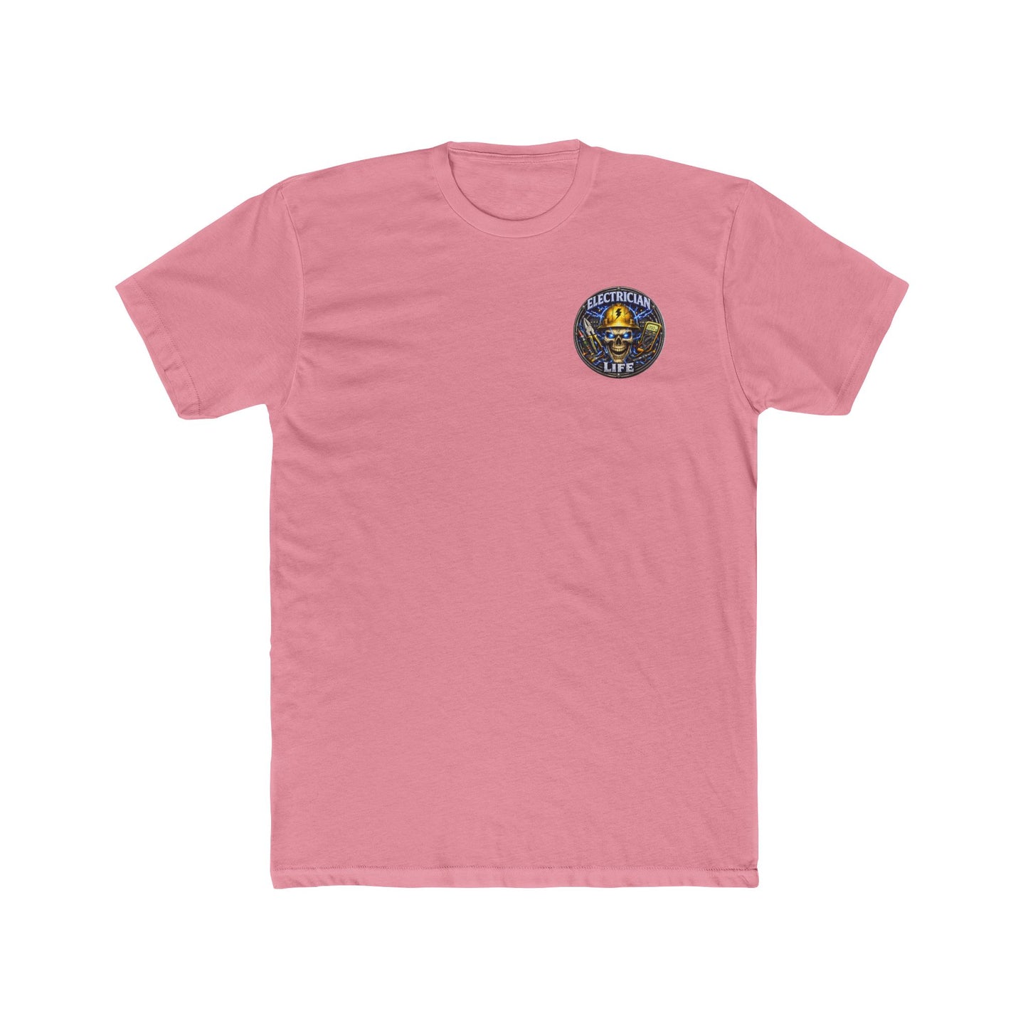 Electrician Life T‑Shirt — Electrician Skull Logo Crew Tee