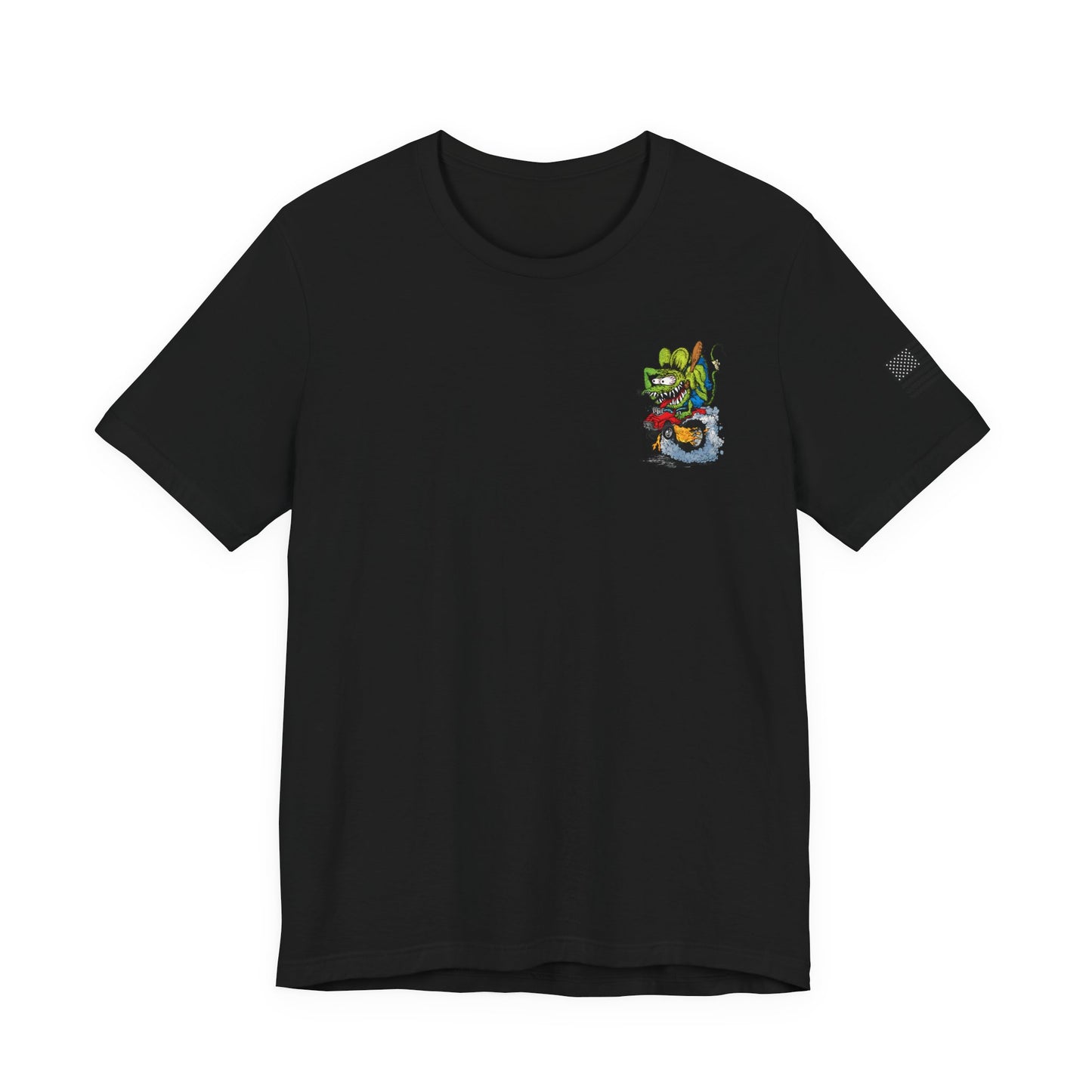 Rat Fink Monster Hot Rod Burnout – Wild Cartoon Drag Racer Tee