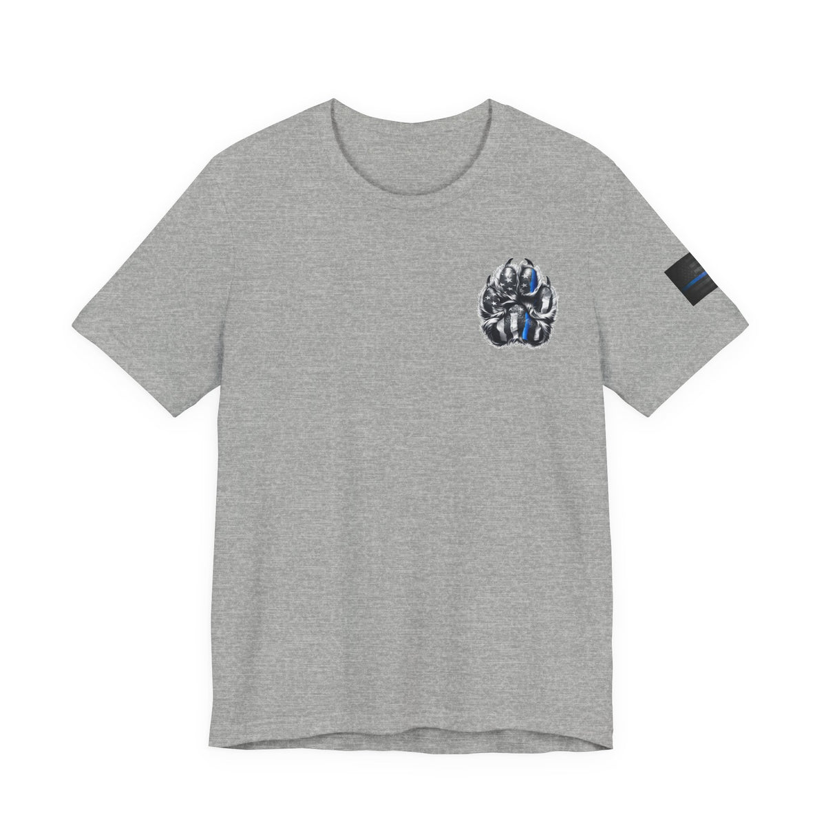 Thin Blue Line K9 Paw Shirt – Thin Blue Line American Patriotic Tee for Law Enforcement Support