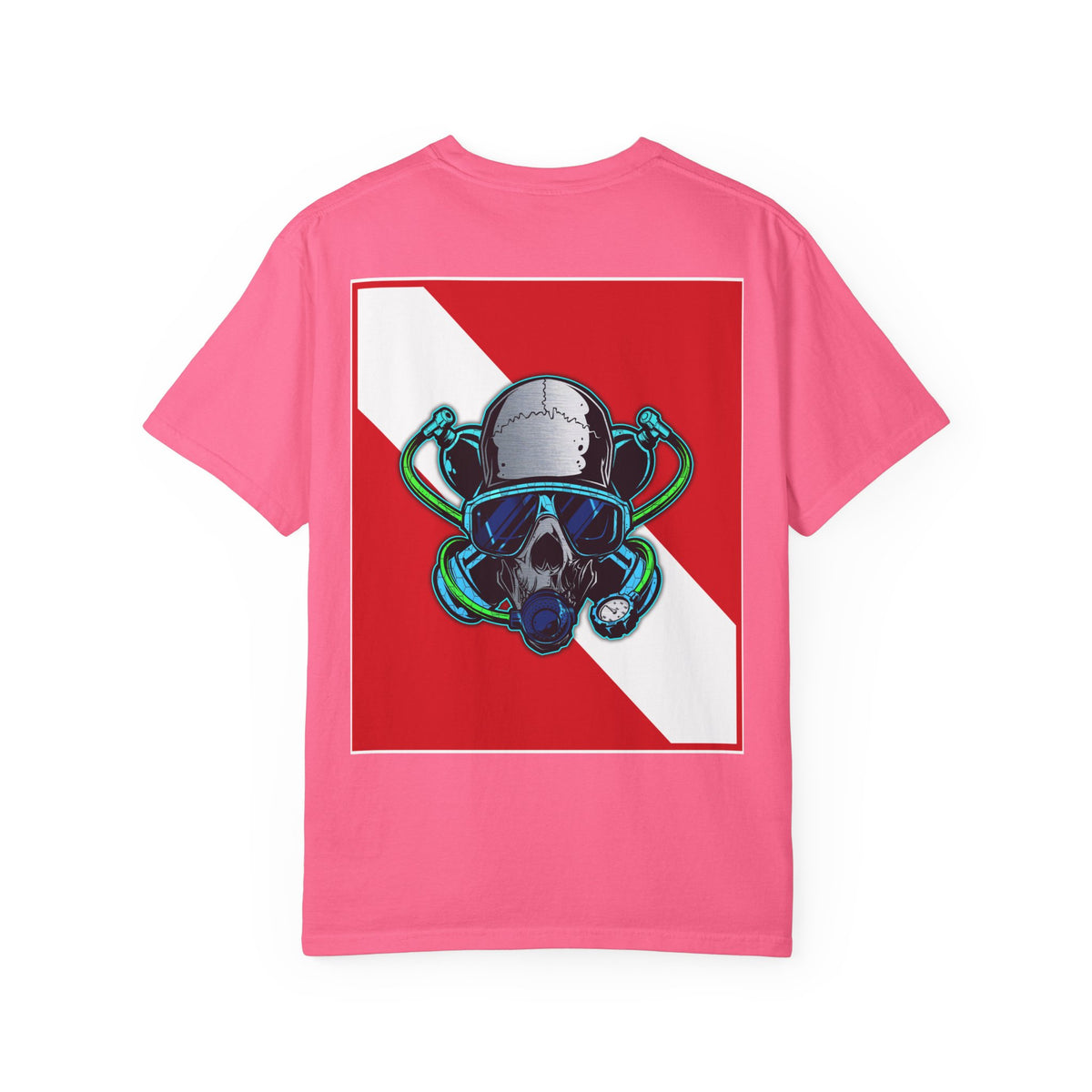 Scuba Skull Unisex T-shirt, Dive Flag Tee, Diving Shirt, Ocean Lover Gift, Beach Wear