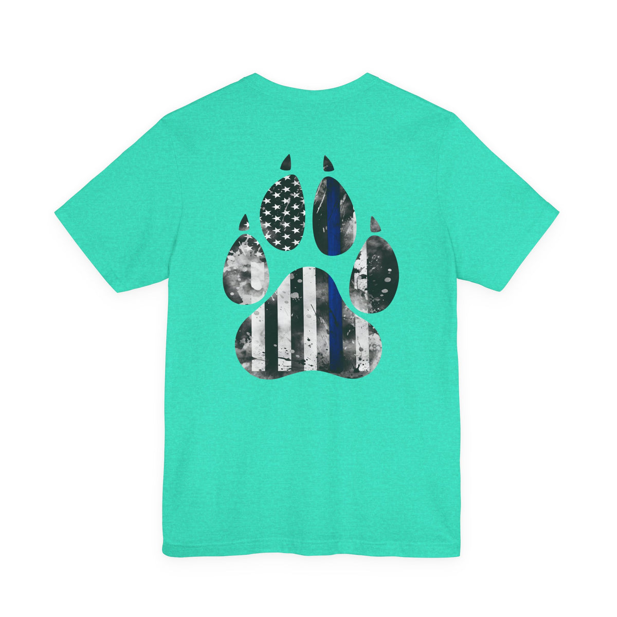 K9 Blue Line Paw Print Tee