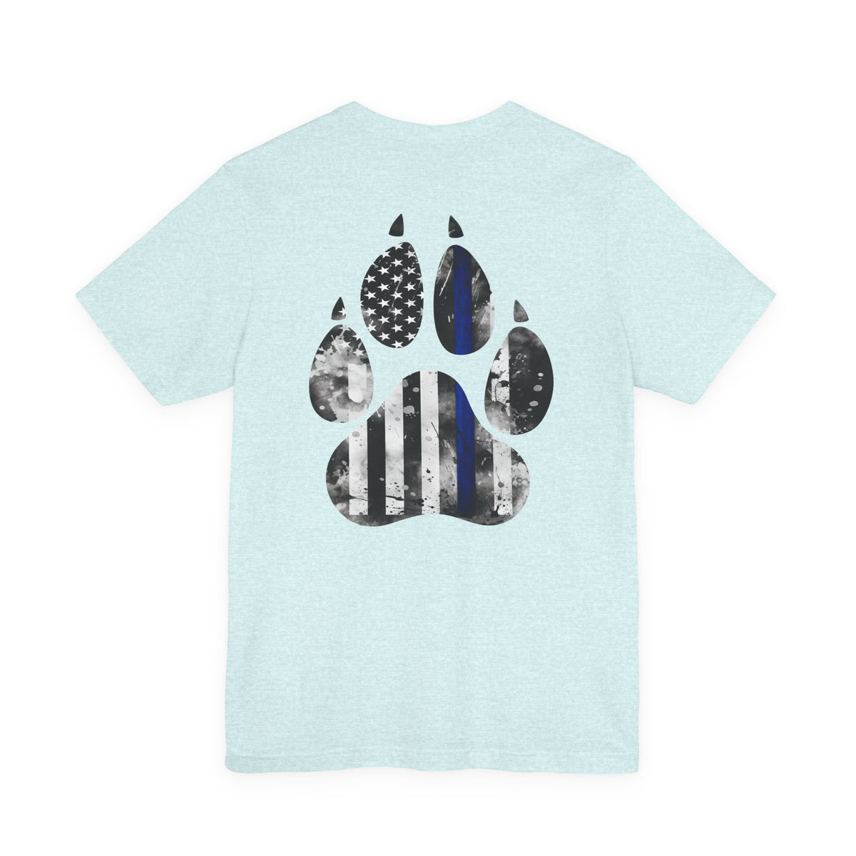 K9 Blue Line Paw Print Tee