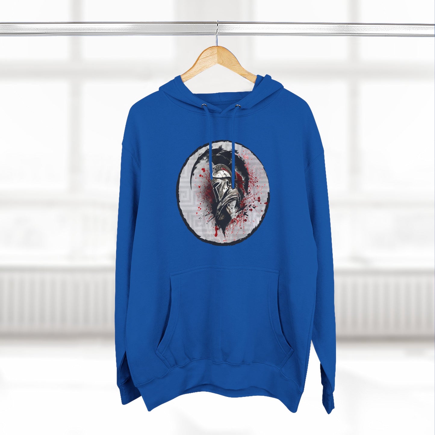 Three-Panel Fleece Hoodie Spartan Warrior