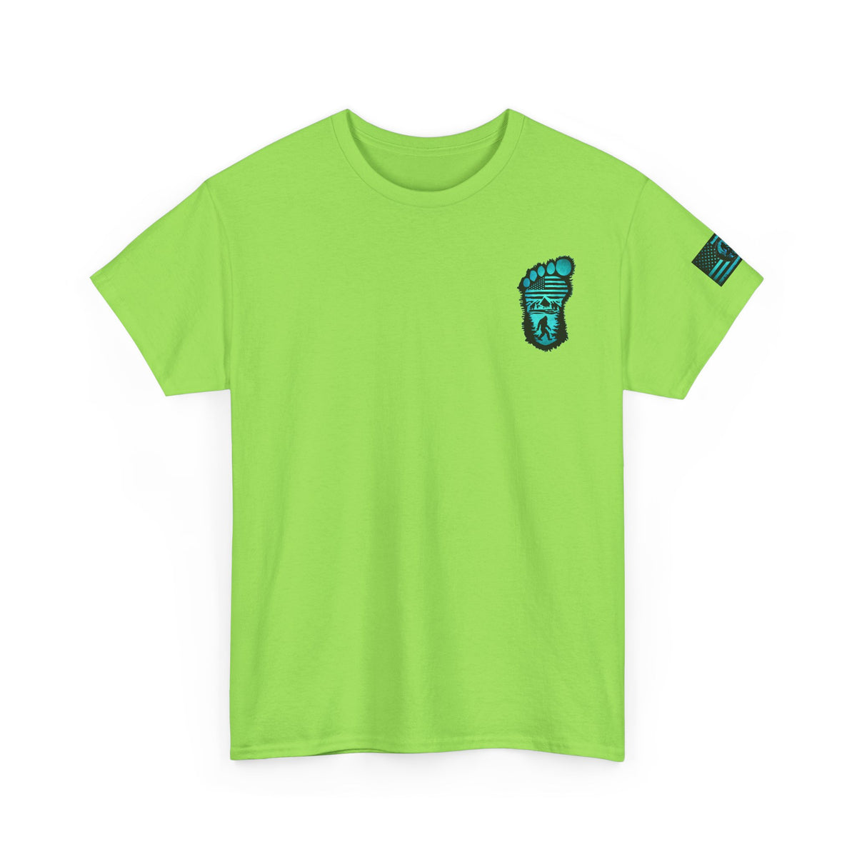 Bigfoot Adventure Unisex Heavy Cotton Tee – Perfect for Outdoorsy Souls, Nature Lovers, Hiking, Camping, Gifts