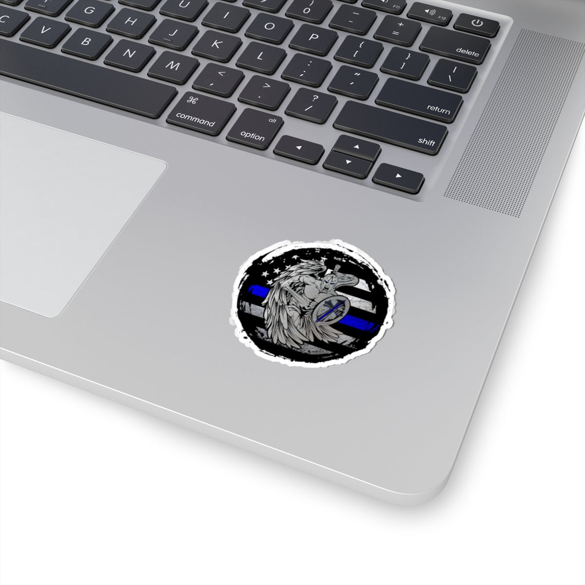 Spartan Warrior Thin Blue Line Police Support Sticker ArtKiss-Cut Stickers