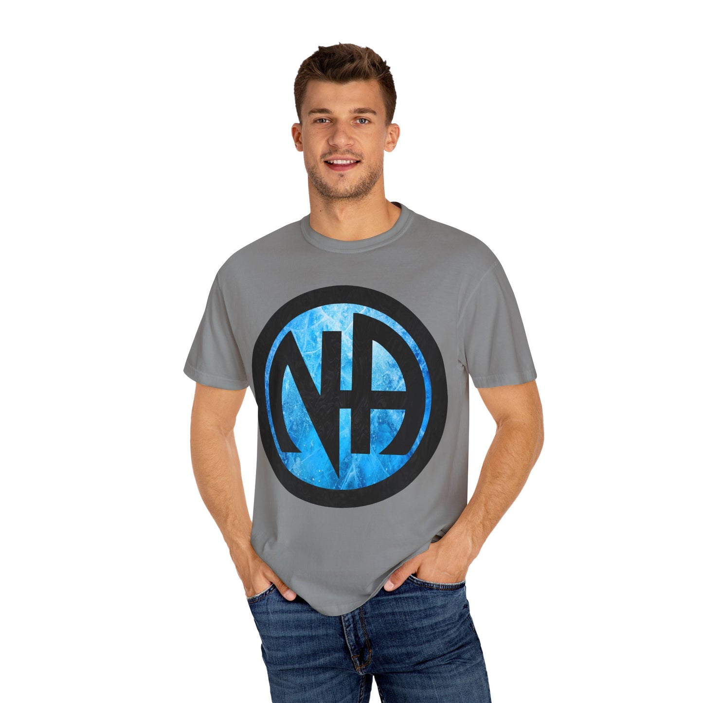 Narcotics Anonymous NA Logo – Blue Ice & Black Recovery Symbol Art T-Shirt, Recovery T-Shirt