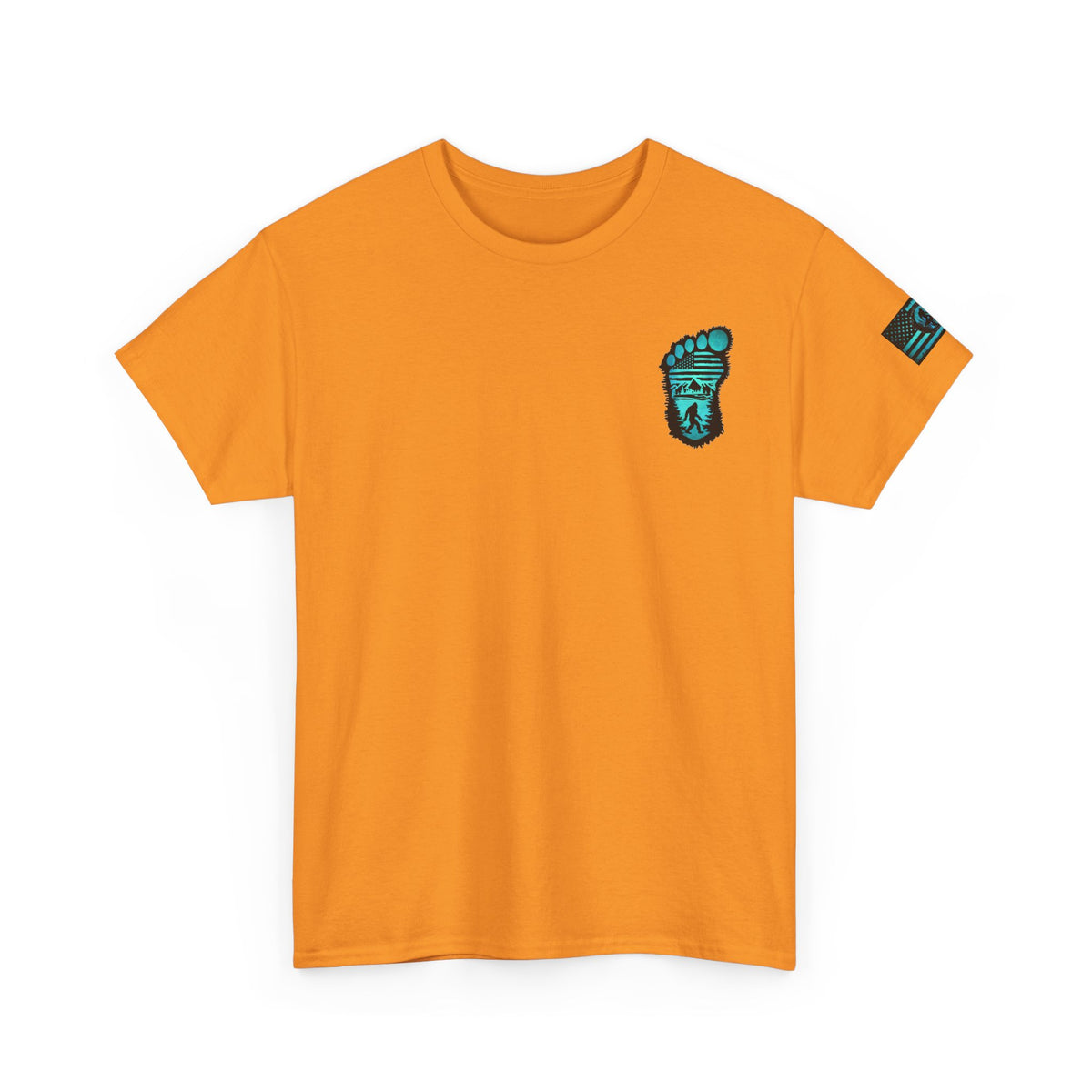 Bigfoot Adventure Unisex Heavy Cotton Tee – Perfect for Outdoorsy Souls, Nature Lovers, Hiking, Camping, Gifts